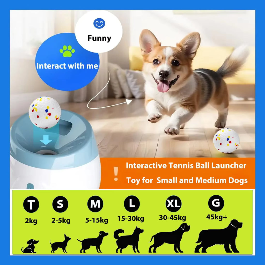 Automatic Dog Ball Launcher | Rechargeable Interactive Fetch Toy