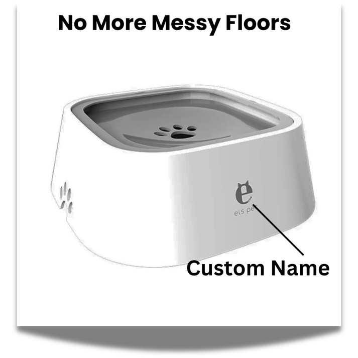 Personalized No-Spill Pet Water Bowl | Anti-Splash Dog & Cat Bowl