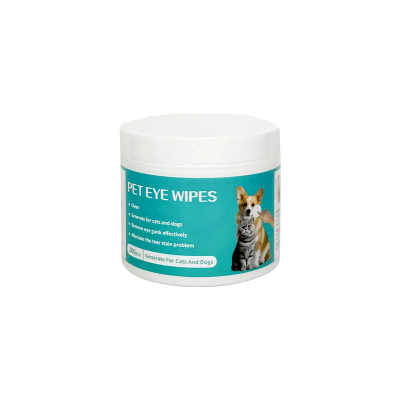 Pet Eye Wipes & Ear Cleaner Finger Wipes for Dogs & Cats