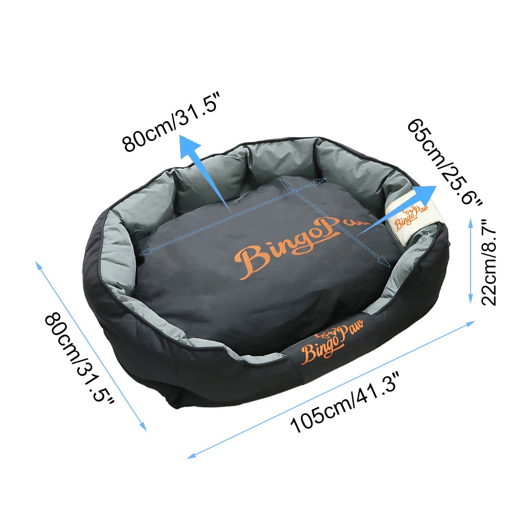 Waterproof Orthopedic Dog Bed UK | Durable Oxford Pet Cushion L–XXL