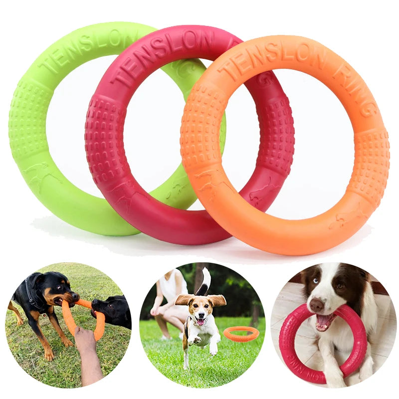 Floating Dog Flying Disc Toy | Durable EVA Fetch Ring for Training & Play