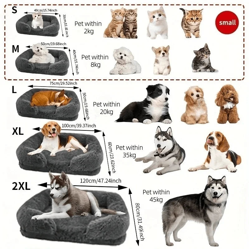 Calming Orthopedic Dog Bed | Washable Bolster Bed for Small to Large Dogs