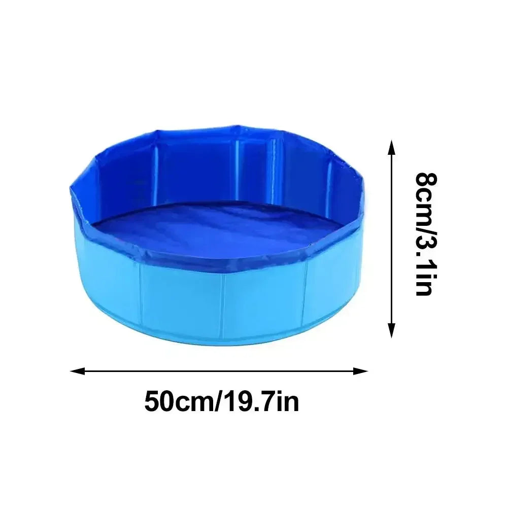 Foldable Pet Bath Pool for Dogs & Cats | Portable Leak-Proof Tub with Toys | Bloom Paws Co.