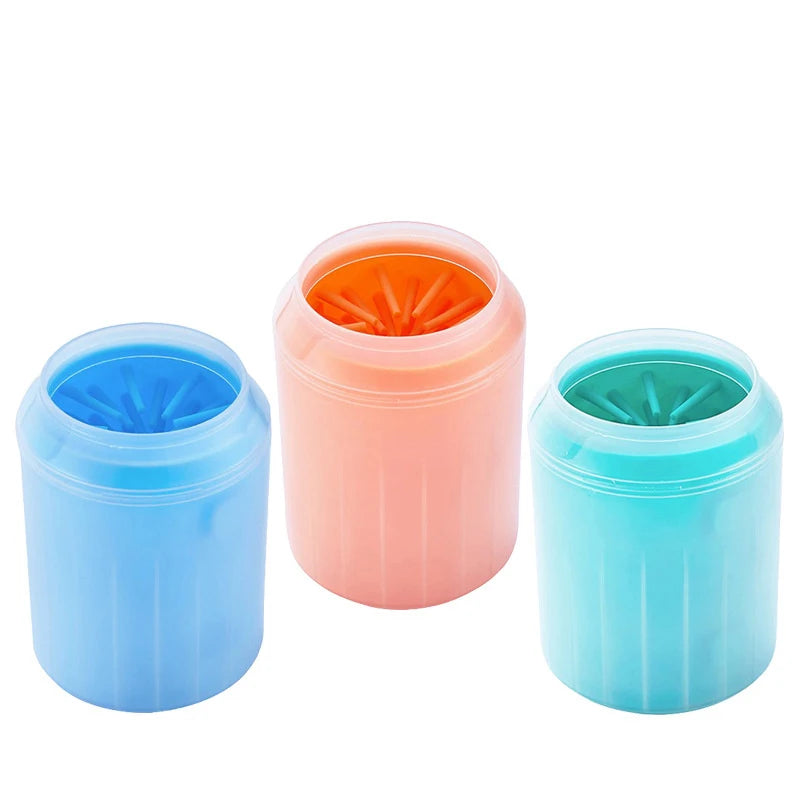 Dog Paw Cleaner Cup with Silicone Brush | Portable Pet Foot Washer