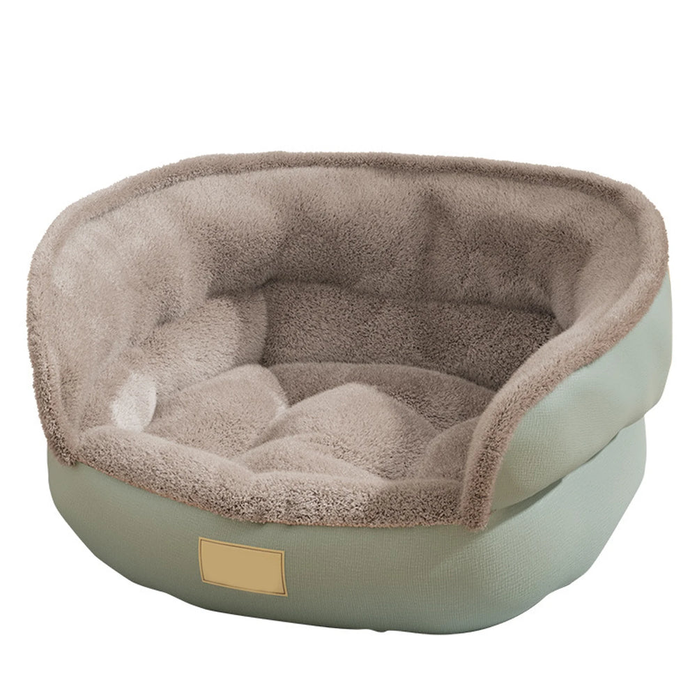 Round Calming Dog Bed UK | Plush Anti-Anxiety Pet Sofa Cushion (M–L)