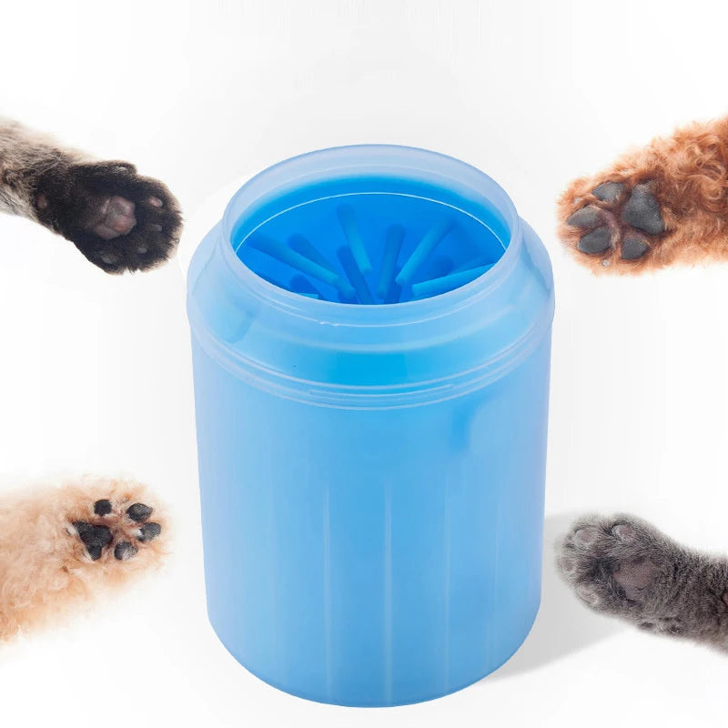 Dog Paw Cleaner Cup with Silicone Brush | Portable Pet Foot Washer