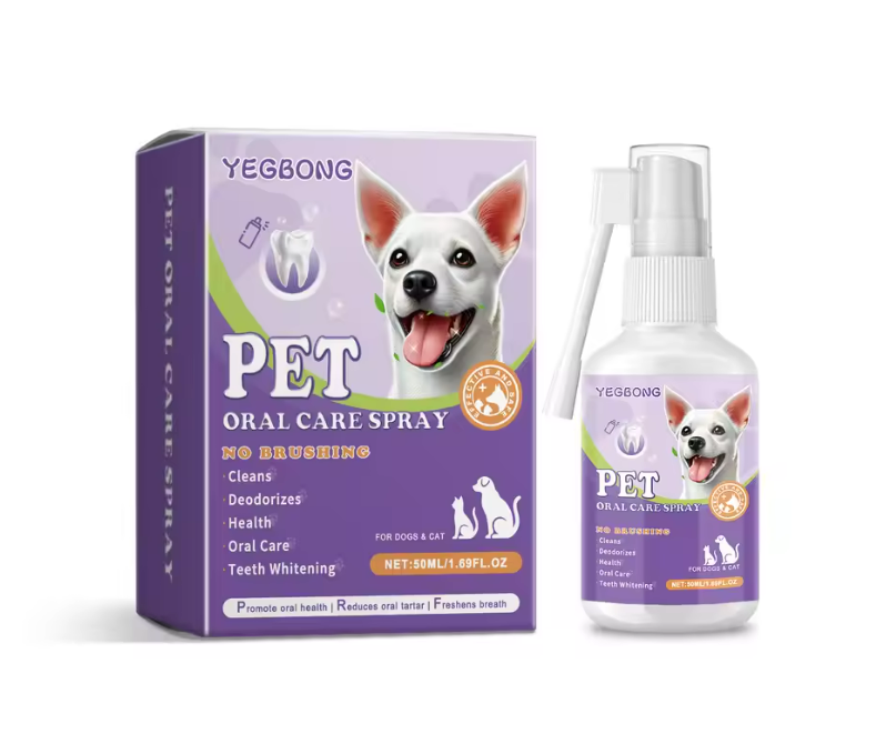 Pet Oral Cleaning Spray for Dogs & Cats 50ml | Breath Freshener & Dental Care