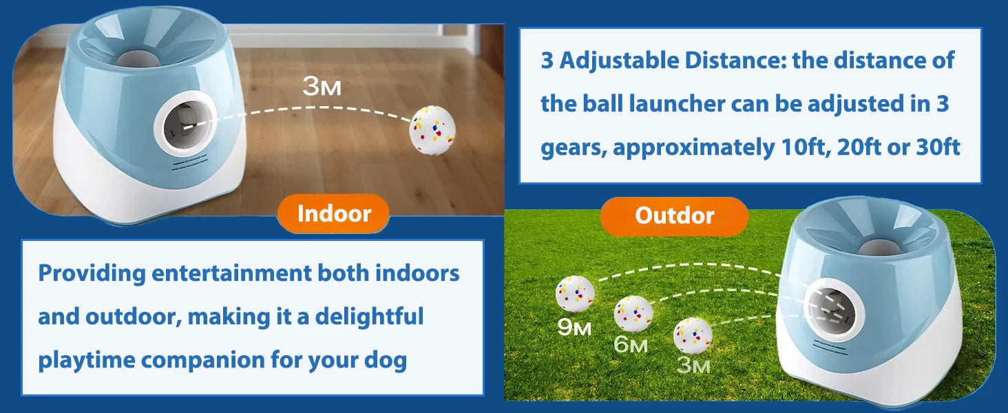 Automatic Dog Ball Launcher | Rechargeable Interactive Fetch Toy