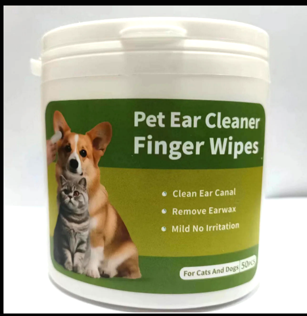 Dog Ear Cleaning Wipes | Gentle Ear Care for Wax, Odor & Debris Removal