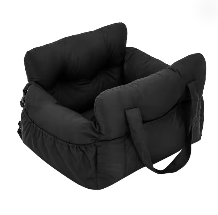 Dog Car Seat Bed with Safety Strap Soft Non Slip Travel Booster for Small Dogs