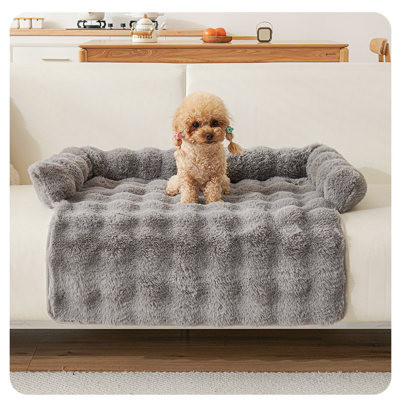 Luxury Faux Fur Pet Bed Mat | Soft Washable Dog & Cat Bed