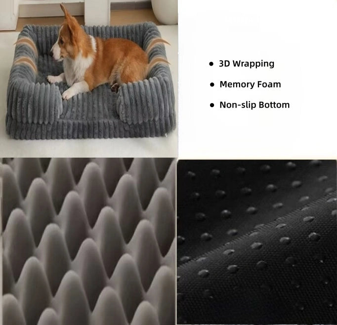 Calming Orthopedic Dog Bed | Washable Bolster Bed for Small to Large Dogs